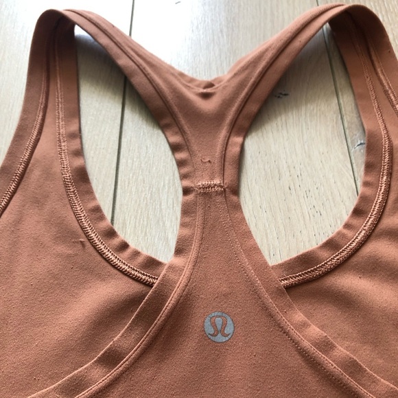 Lululemon Racerback Running Tank Top in Burnt Orange - Picture 4 of 8